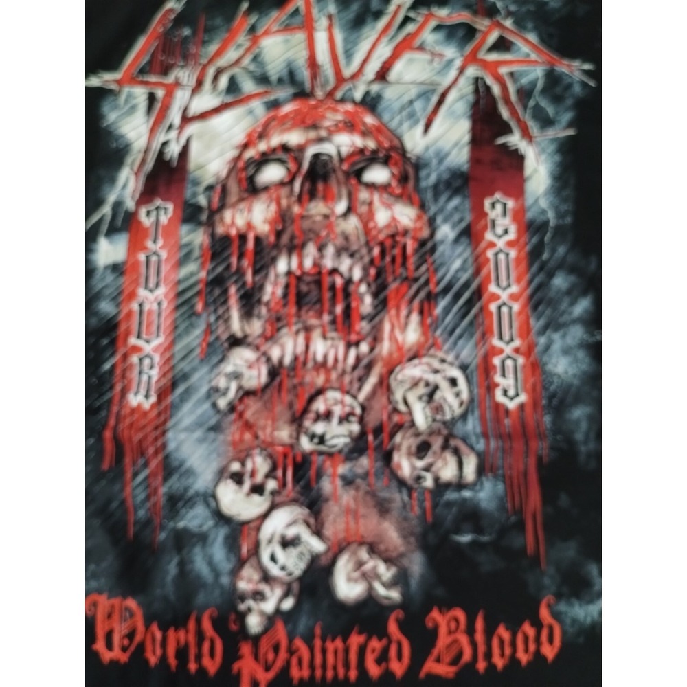 SLAYER - 2009‎ World Painted Blood T-shirt ~Never Worn~ M